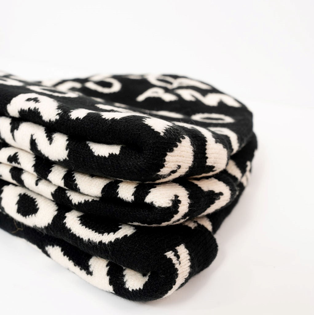 Ivory AMNDO Jacquard Beanie (Unisex)